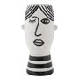 Voir la diapositive 1 : Paris Prix Vase Déco Visage en Porcelaine  Face  26cm Blanc & Noir
