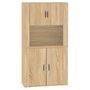 Voir la diapositive 2 : VIDAXL Buffet haut Chene sonoma Bois d'ingenierie
