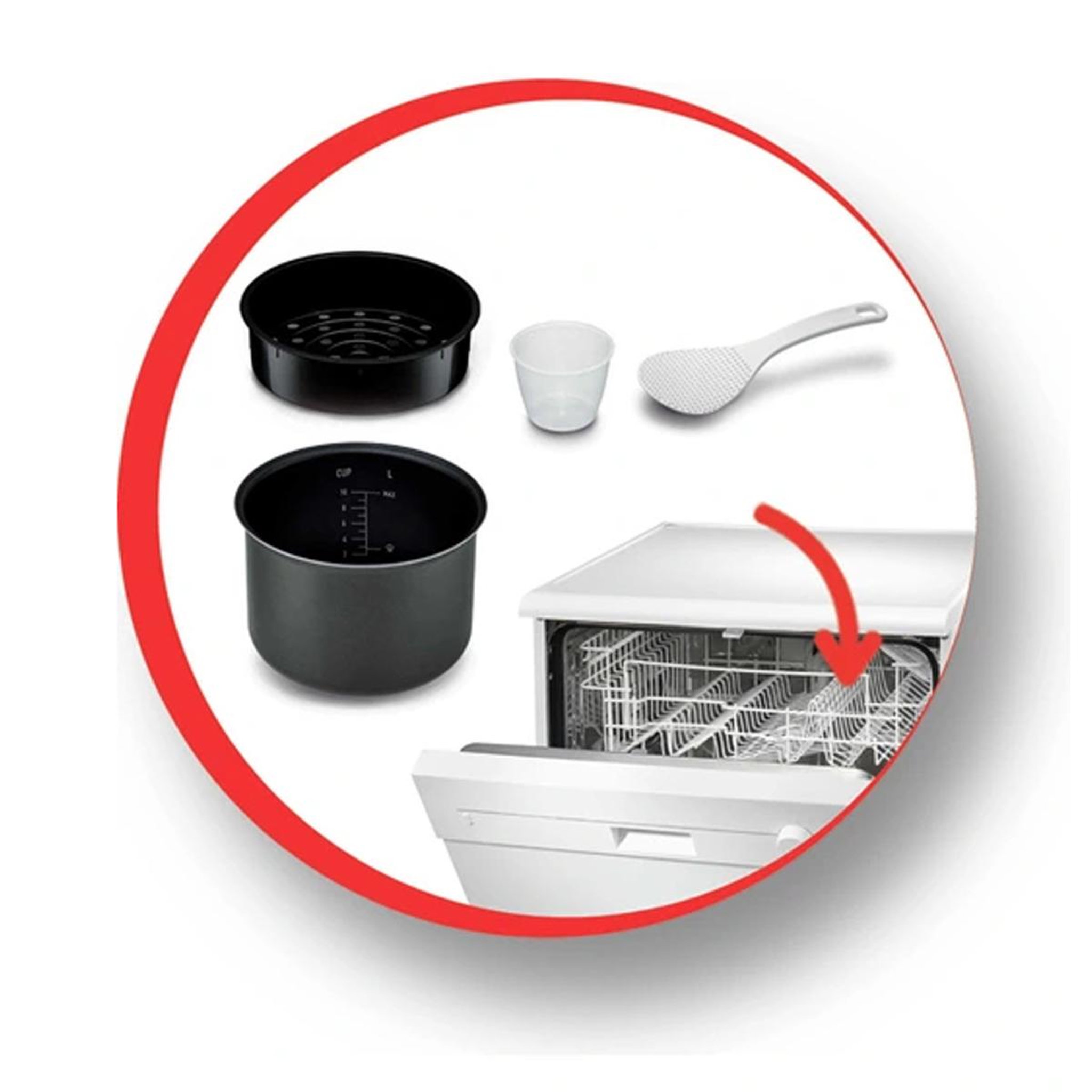 Voir la diapositive 2 : MOULINEX Multicuiseur 25en1 5l 750w - mk708810