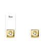 Voir la diapositive 2 : L'ATELIER D'AZUR Boucles d'Oreilles Solitaires Diamants de Synthèse 0.03 Carats - Or 18 Carats 750 Jaune