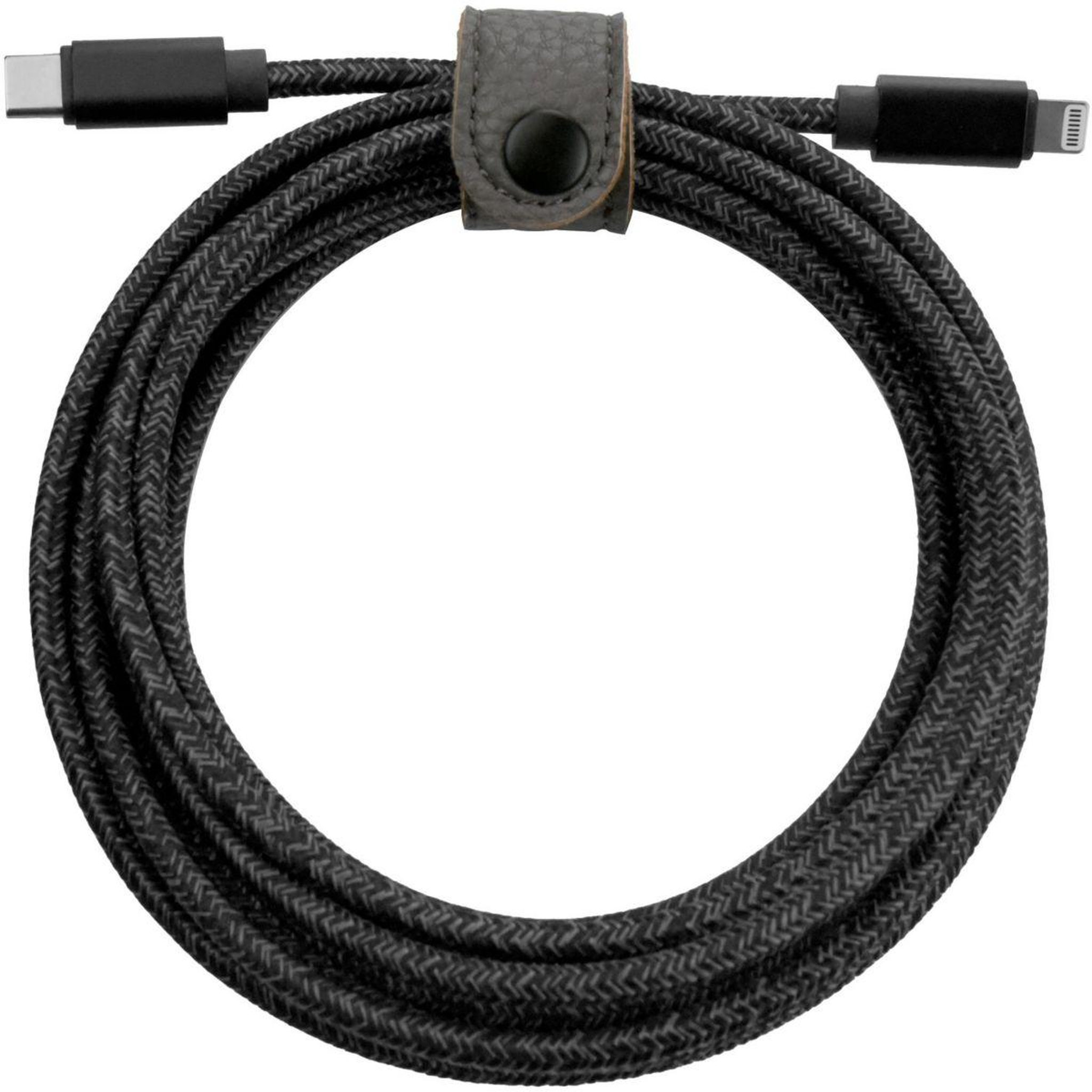 Voir la diapositive 2 : ADEQWAT Câble lightning vers usb-c 3m noir