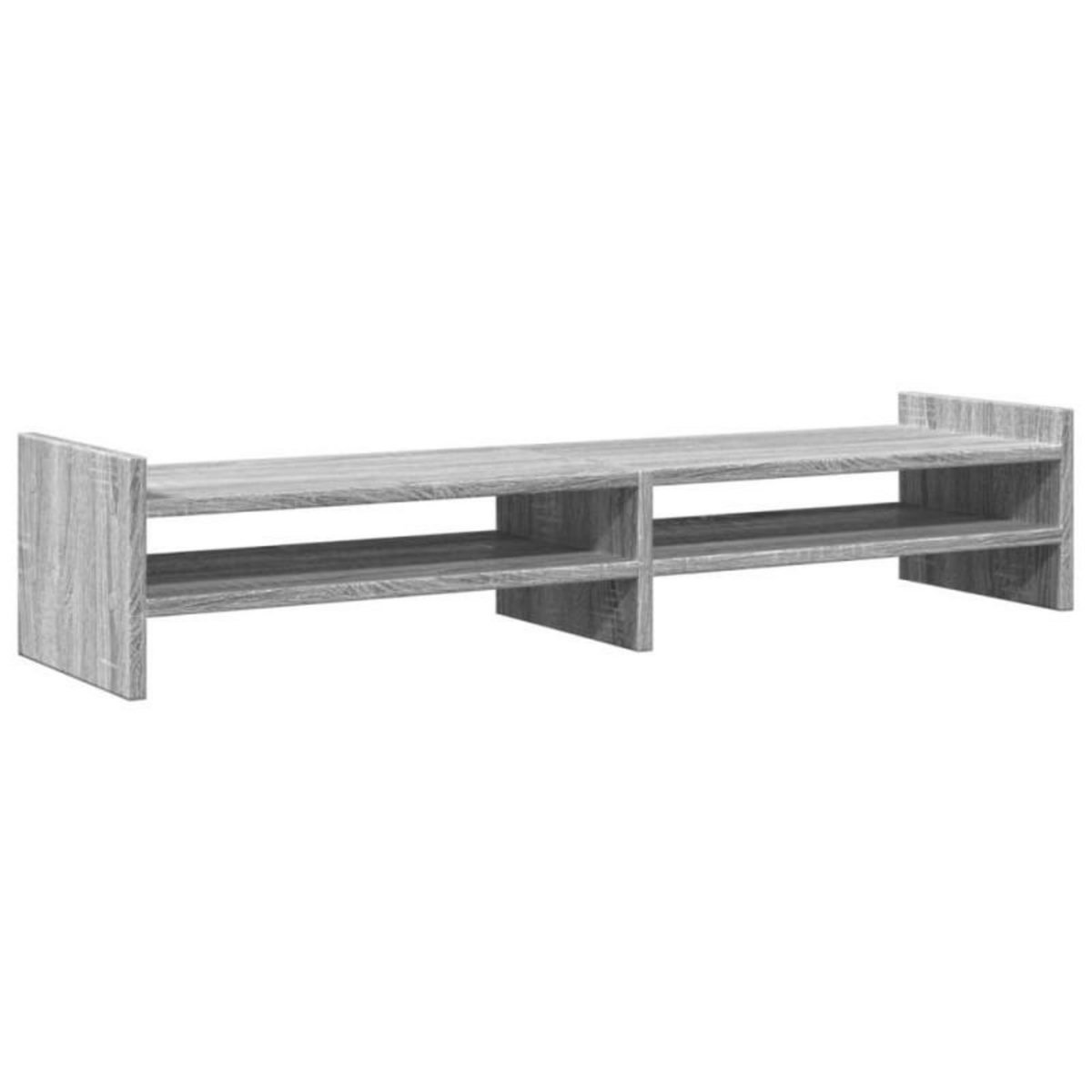 VIDAXL Support de moniteur sonoma gris 100x27x20 cm bois d ingénierie