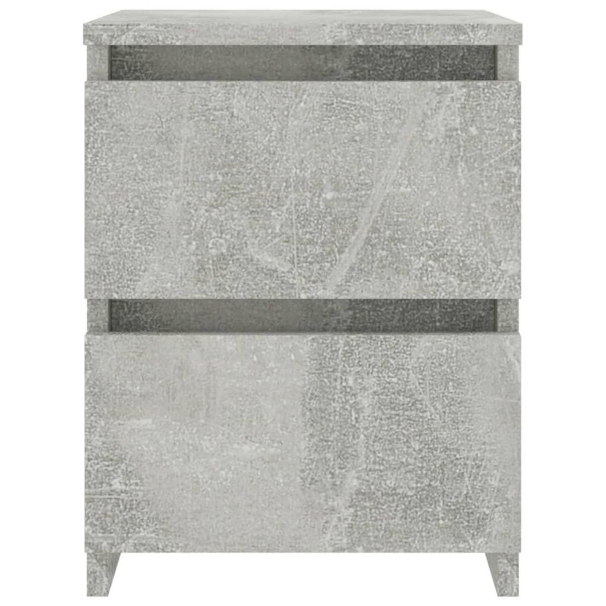 VIDAXL Table de chevet Gris beton 30x30x40 cm Bois d'ingenierie