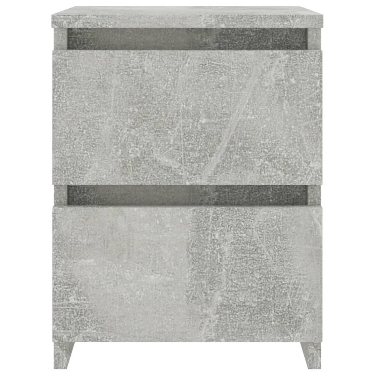 VIDAXL Table de chevet Gris beton 30x30x40 cm Bois d'ingenierie