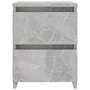 Voir la diapositive 4 : VIDAXL Table de chevet Gris beton 30x30x40 cm Bois d'ingenierie