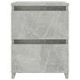 Voir la diapositive 4 : VIDAXL Table de chevet Gris beton 30x30x40 cm Bois d'ingenierie