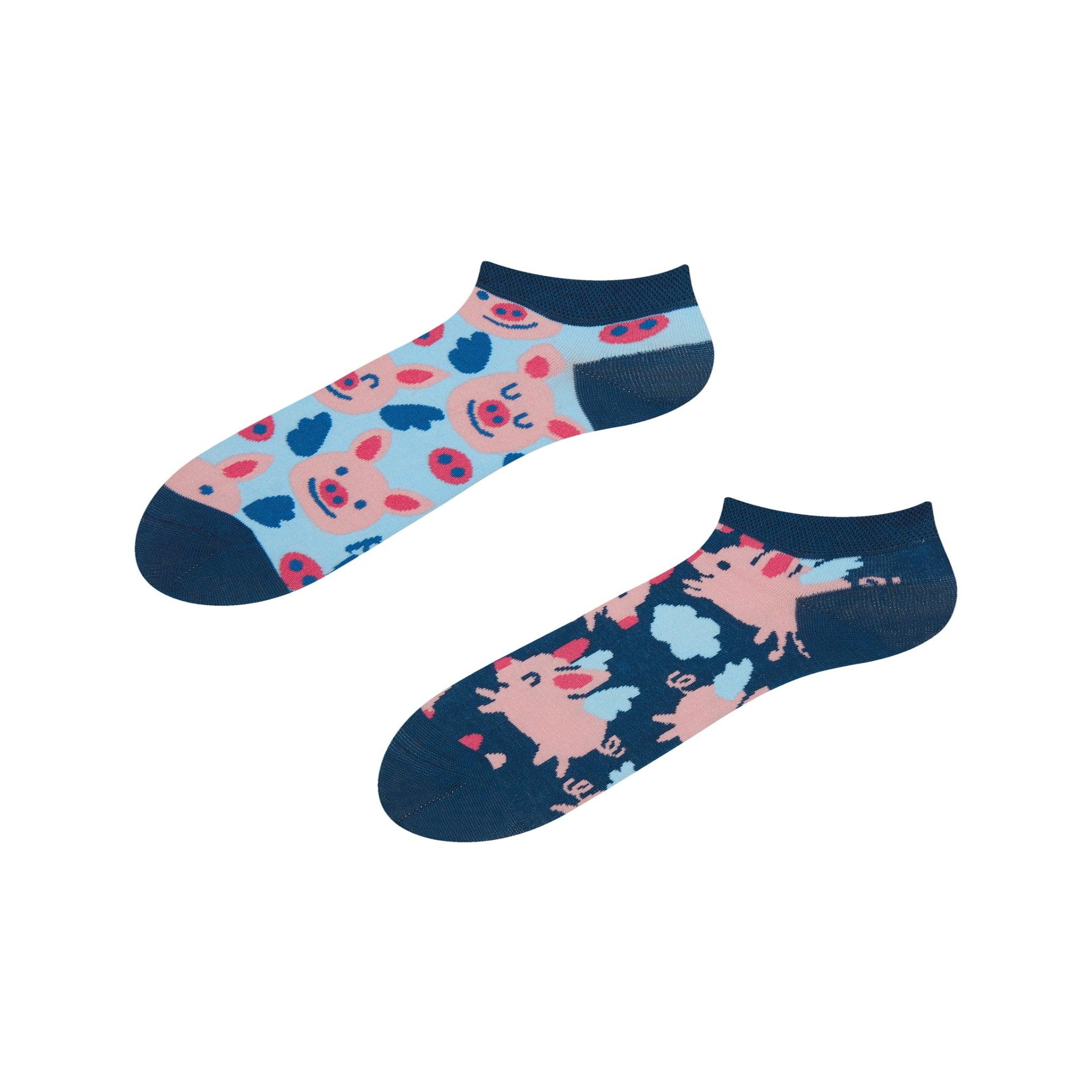DEDOLES Socquettes cochons ailés. Coloris disponibles : Multicolore