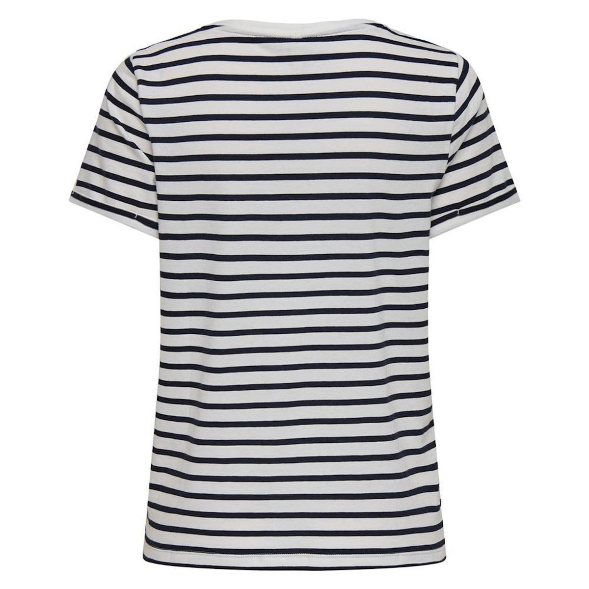 Only T-Shirt Blanc/Marine Femme Only Ivy