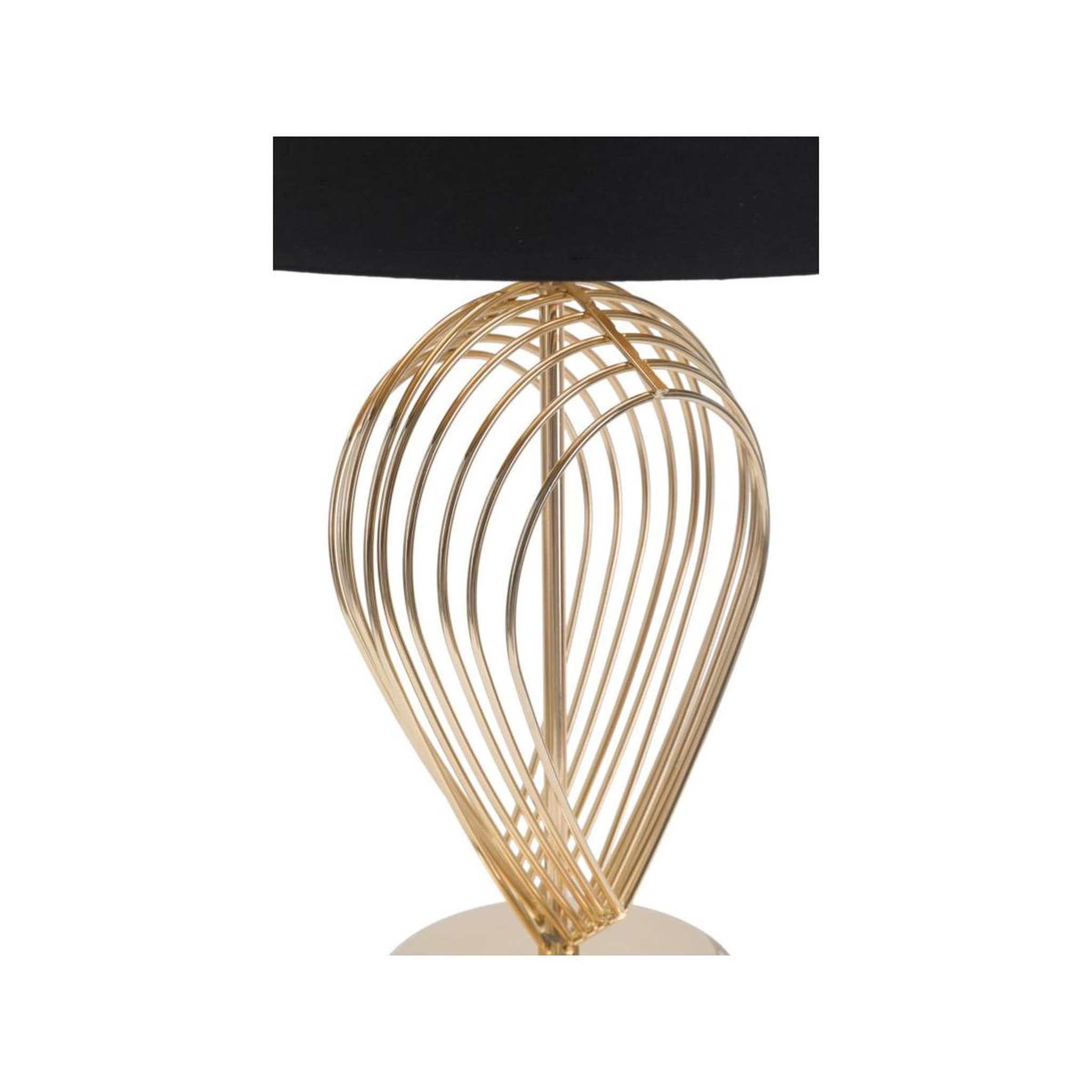 Voir la diapositive 3 : Paris Prix Lampe à poser en métal  maxt  53cm or & noir