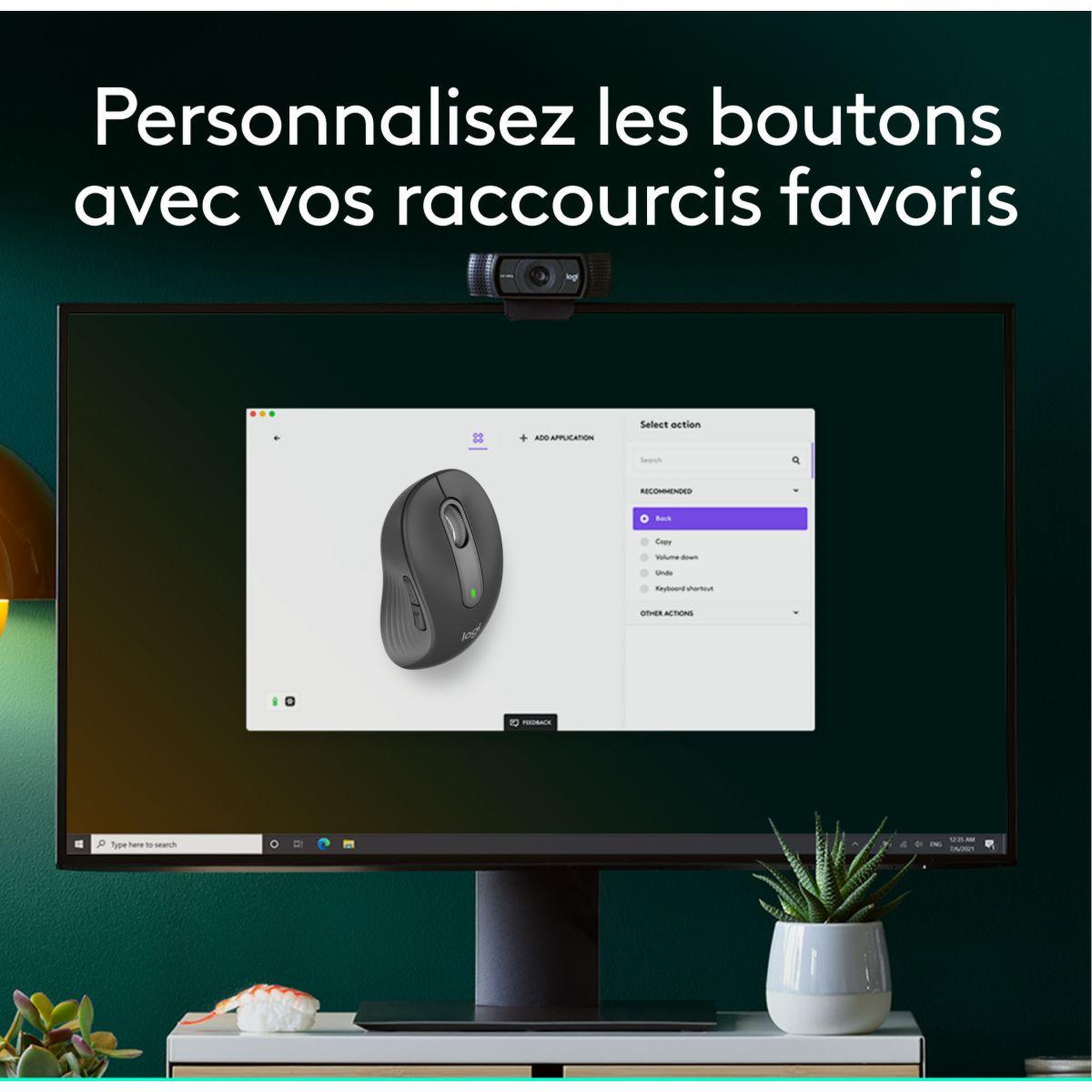 Voir la diapositive 5 : Logitech Souris sans fil Signature M650 L Graphite - grde taille
