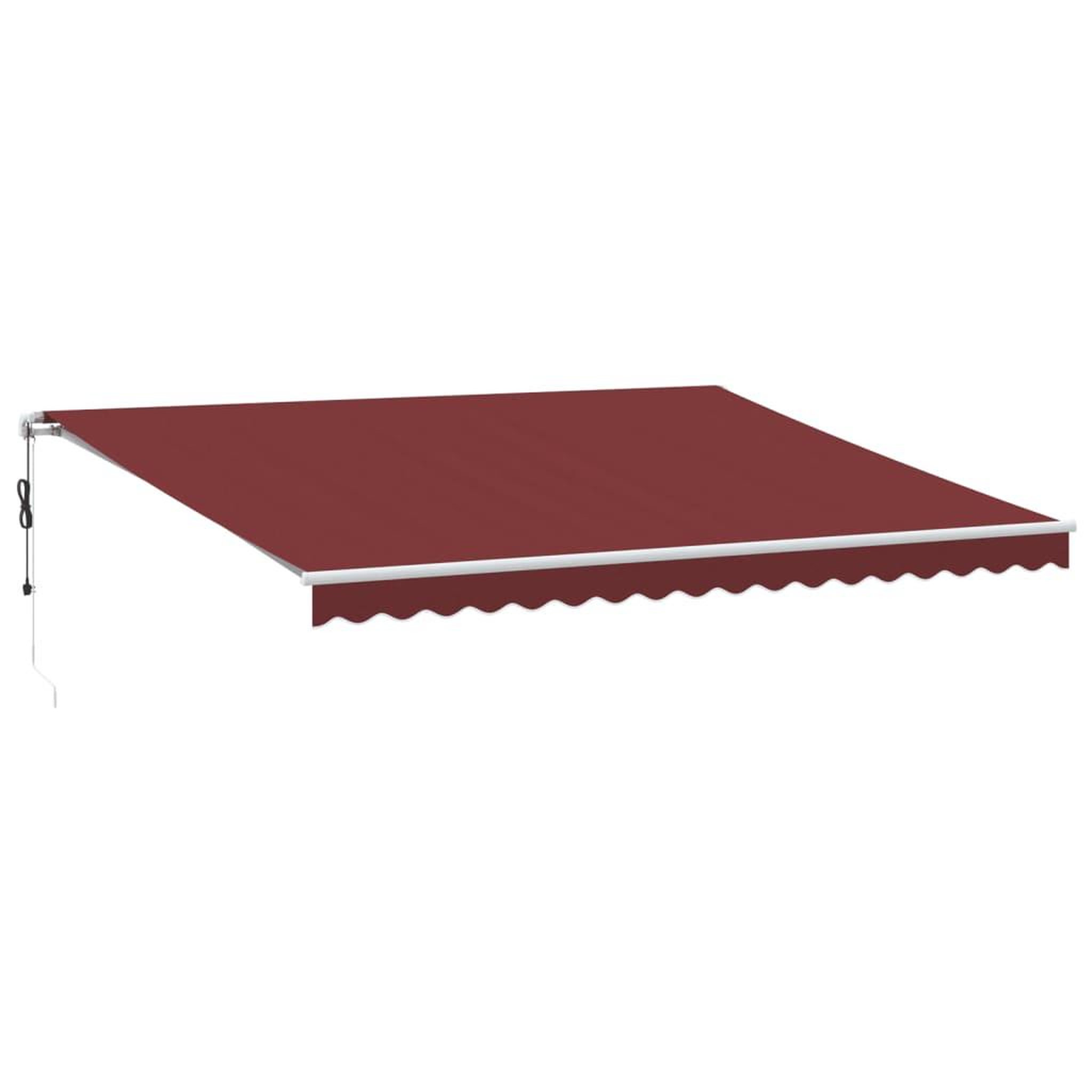 Voir la diapositive 2 : VIDAXL Auvent retractable automatique avec LED bordeaux 450x300 cm