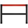 Voir la diapositive 5 : VIDAXL Cadre de banc de travail Metal 80x57x79 cm Noir et rouge