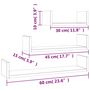 Voir la diapositive 6 : VIDAXL Etageres murales 3 pcs Gris beton Bois d'ingenierie