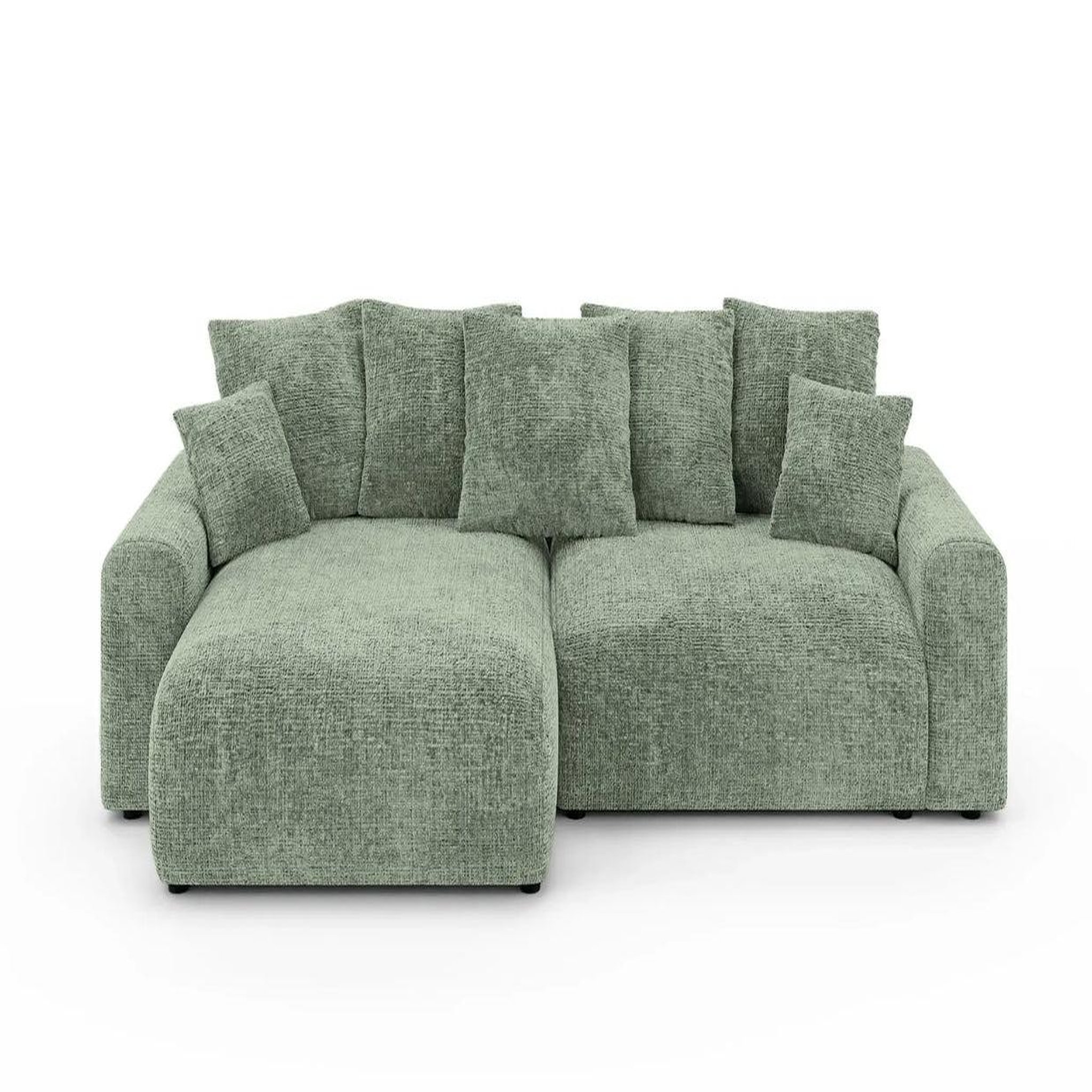 Voir la diapositive 1 : CASANOVA PARIS Oli - canapé d'angle convertible tissu chenille 4 places