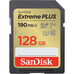 SANDISK Carte mémoire SD SanDisk Extreme Plus SDXC UHS I U3 Class10 128 Go
