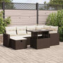 Voir la diapositive 1 : VIDAXL Salon de jardin avec coussins 7 pcs marron resine tressee
