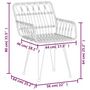 Voir la diapositive 6 : VIDAXL Ensemble a manger de jardin 5pcs Resine tressee