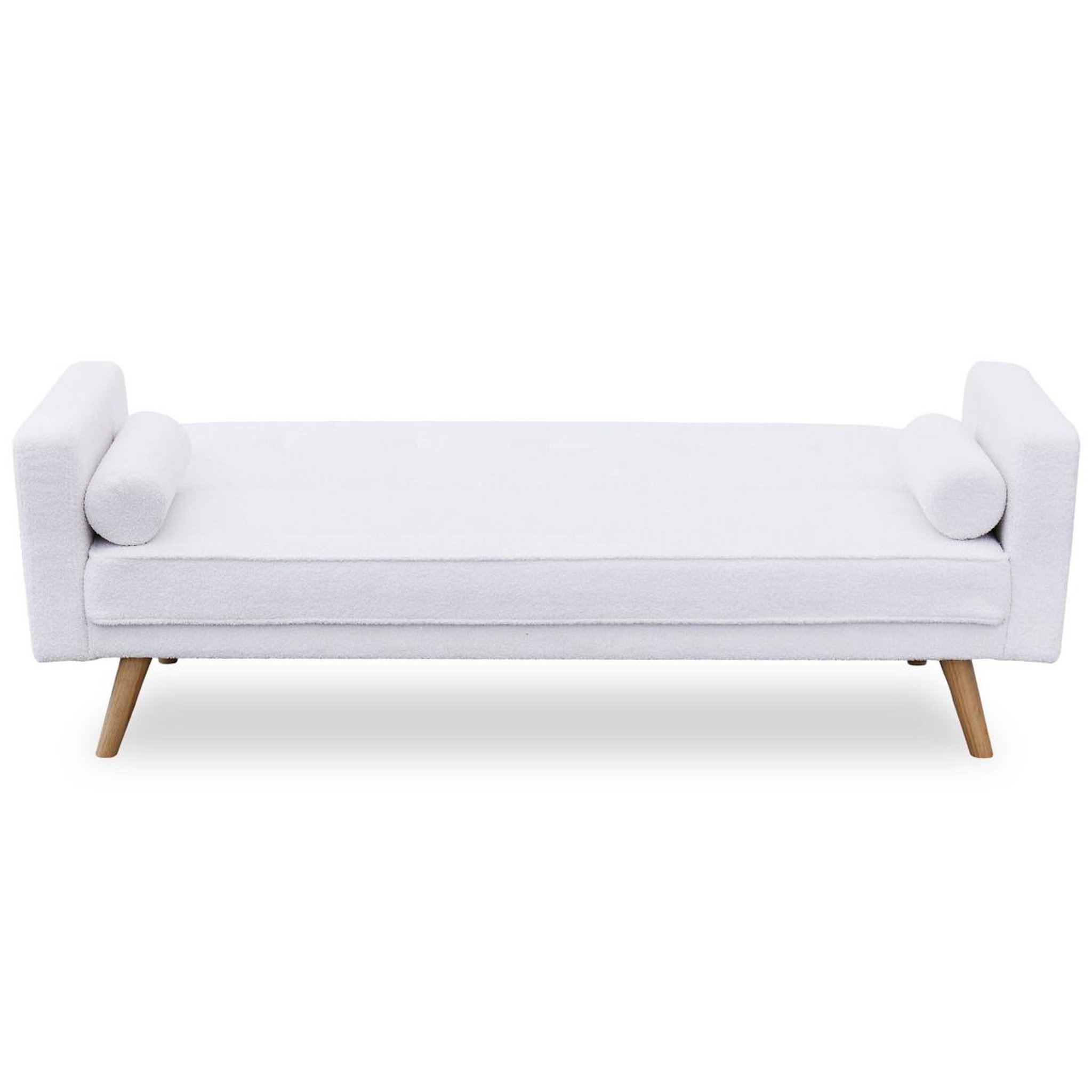 Voir la diapositive 3 : Paris Prix Canapé convertible 3 places bouclette  navya  186cm crème