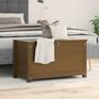 Voir la diapositive 3 : VIDAXL Boîte de rangement Marron miel 80x40x45,5 cm Bois massif de pin
