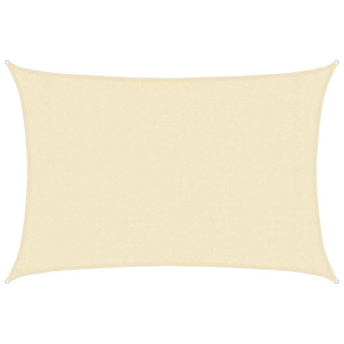 VIDAXL Voile d'ombrage 160 g/m^2 Creme 3x5 m PEHD