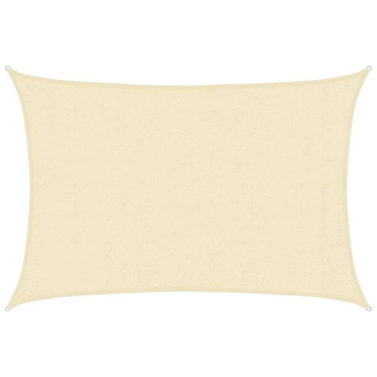 VIDAXL Voile d'ombrage 160 g/m^2 Creme 3x5 m PEHD