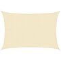 Voir la diapositive 2 : VIDAXL Voile d'ombrage 160 g/m^2 Creme 3x5 m PEHD