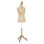 ATMOSPHERA Mannequin Tressé en Bois  Carmen  160cm Beige