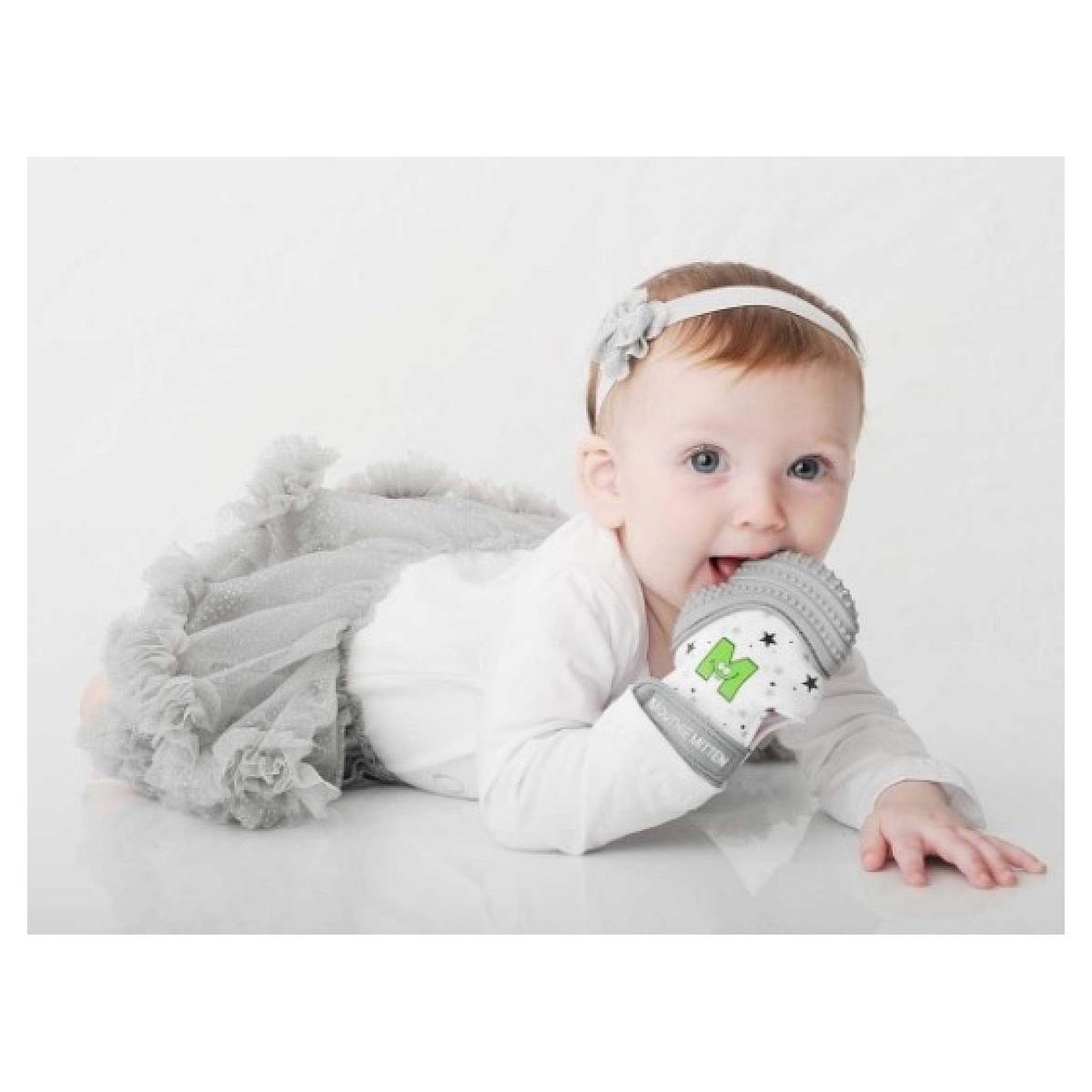 Voir la diapositive 3 : MALARKEY KIDS Mitaine de dentition grise