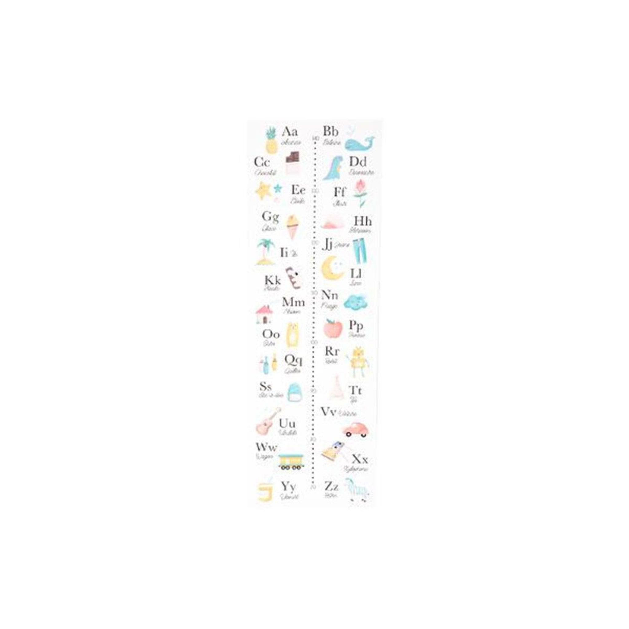 Voir la diapositive 1 : Atmosphera Kids Toise enfant  alphabet les règles  78cm multicolore