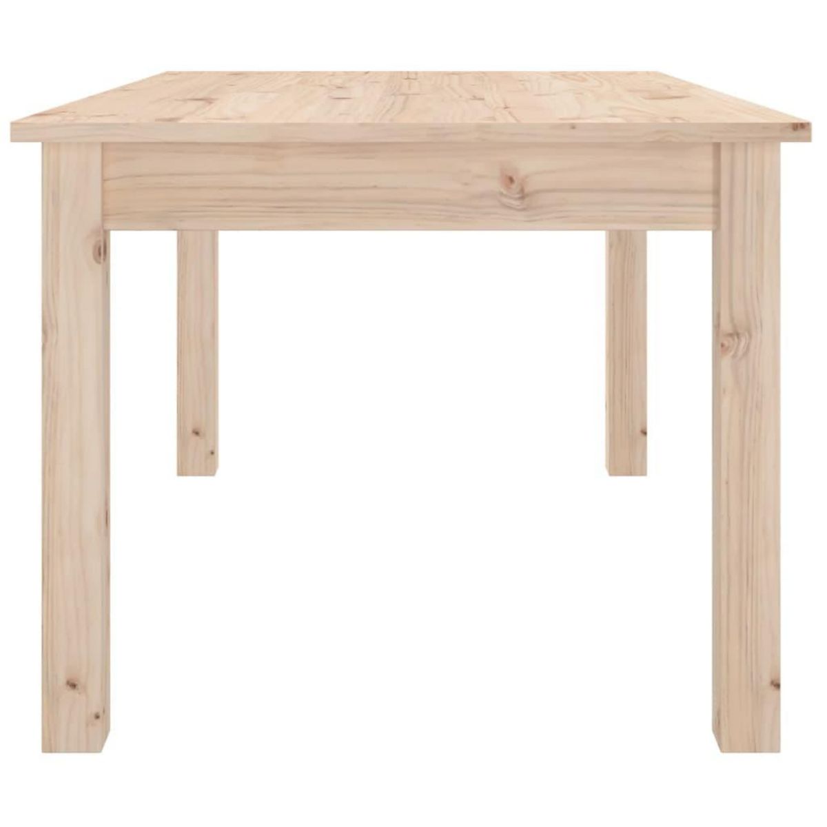 VIDAXL Table basse 80x50x40 cm Bois massif de pin