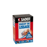 Sader Enduit de Lissage - Poudre 1 kg (Boîte Carton) : : Bricolage