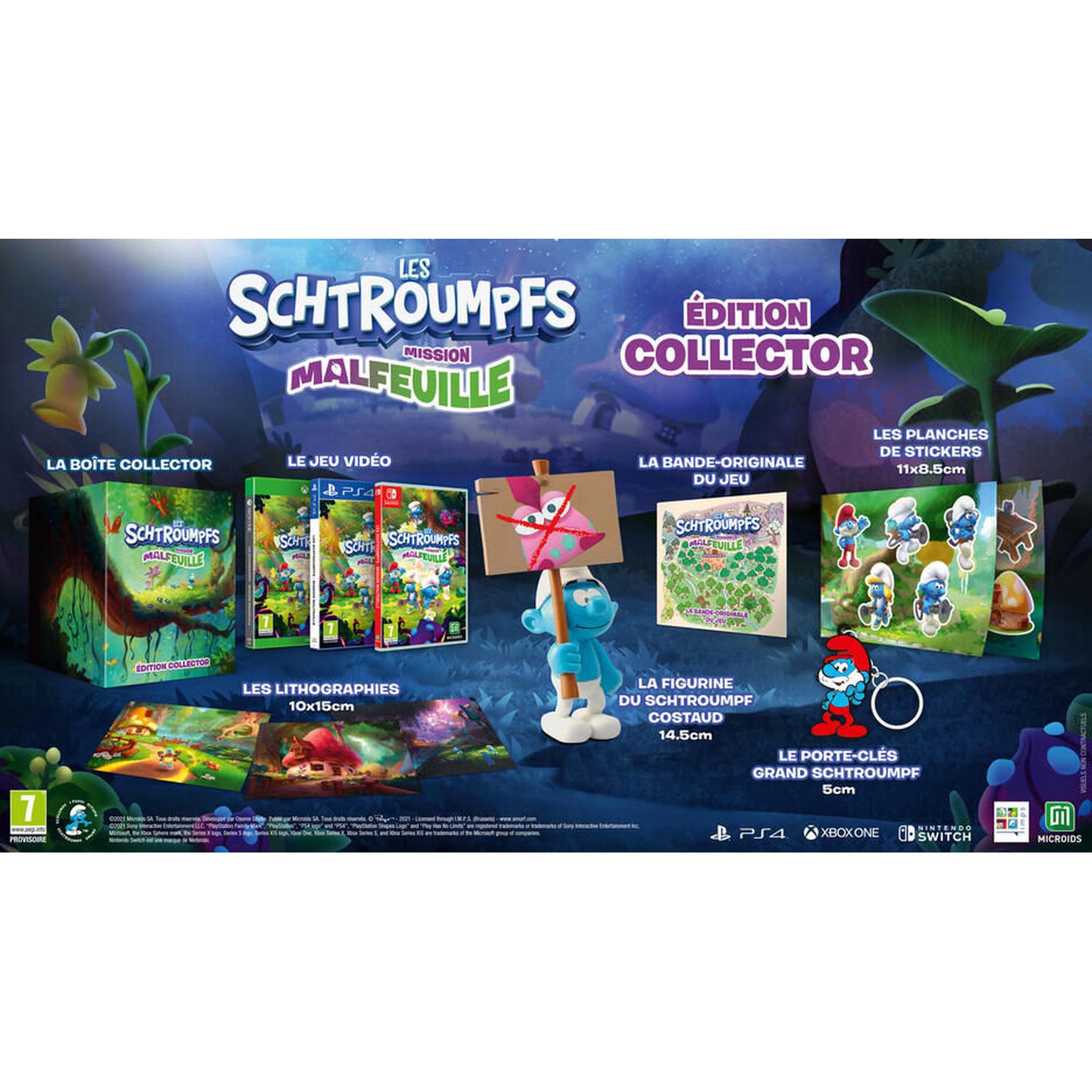 Voir la diapositive 1 : Les Schtroumpfs &ndash; Mission Malfeuille - Collector Edition Nintendo Switch