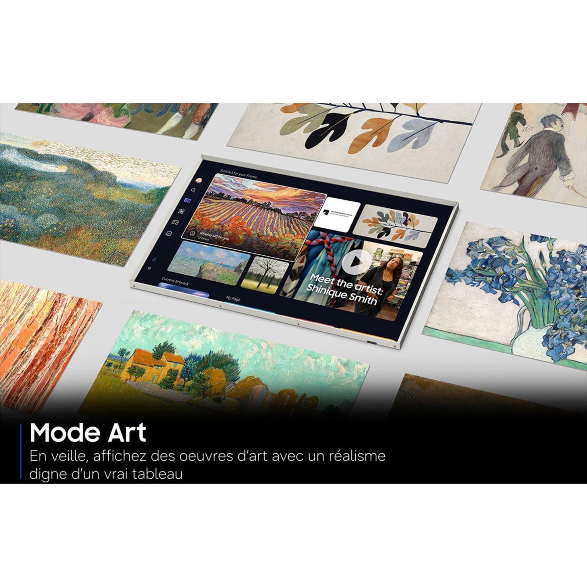 Voir la diapositive 5 : Samsung Tv qled the frame 43ls03he (2026) 43  (108 cm) 4k ultra hd - mode art (effet tableau), smart tv, anti-reflet