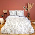 Home collection Parure de couette 2 pcs 100% coton 52 fils, sidnie. Coloris disponibles : Blanc