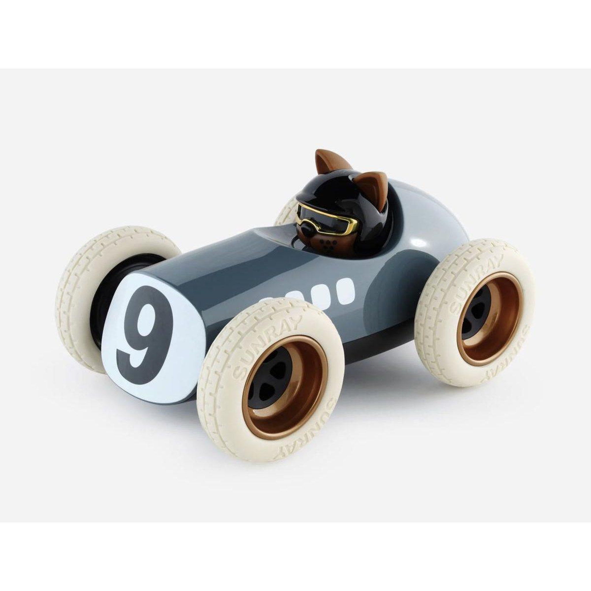PLAYFOREVER Voiture egg karlos - scrambler gris