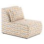 Voir la diapositive 5 : LISA DESIGN Onyx - fauteuil sans accoudoirs motif graphique en tissu