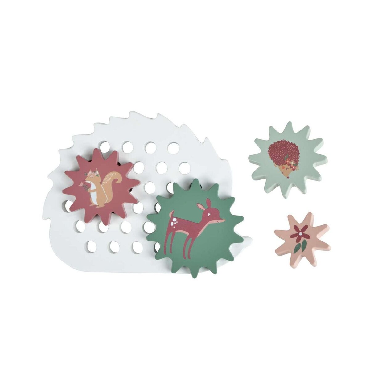 BEBE DOUCEUR Puzzle engrenage en bois