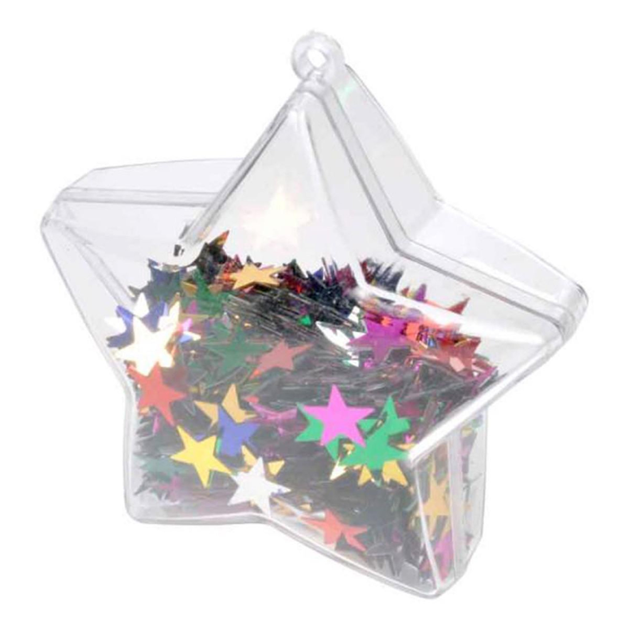 Voir la diapositive 1 : ARTDESIGN Boule de Noël Étoile  Sequins  Multicolore