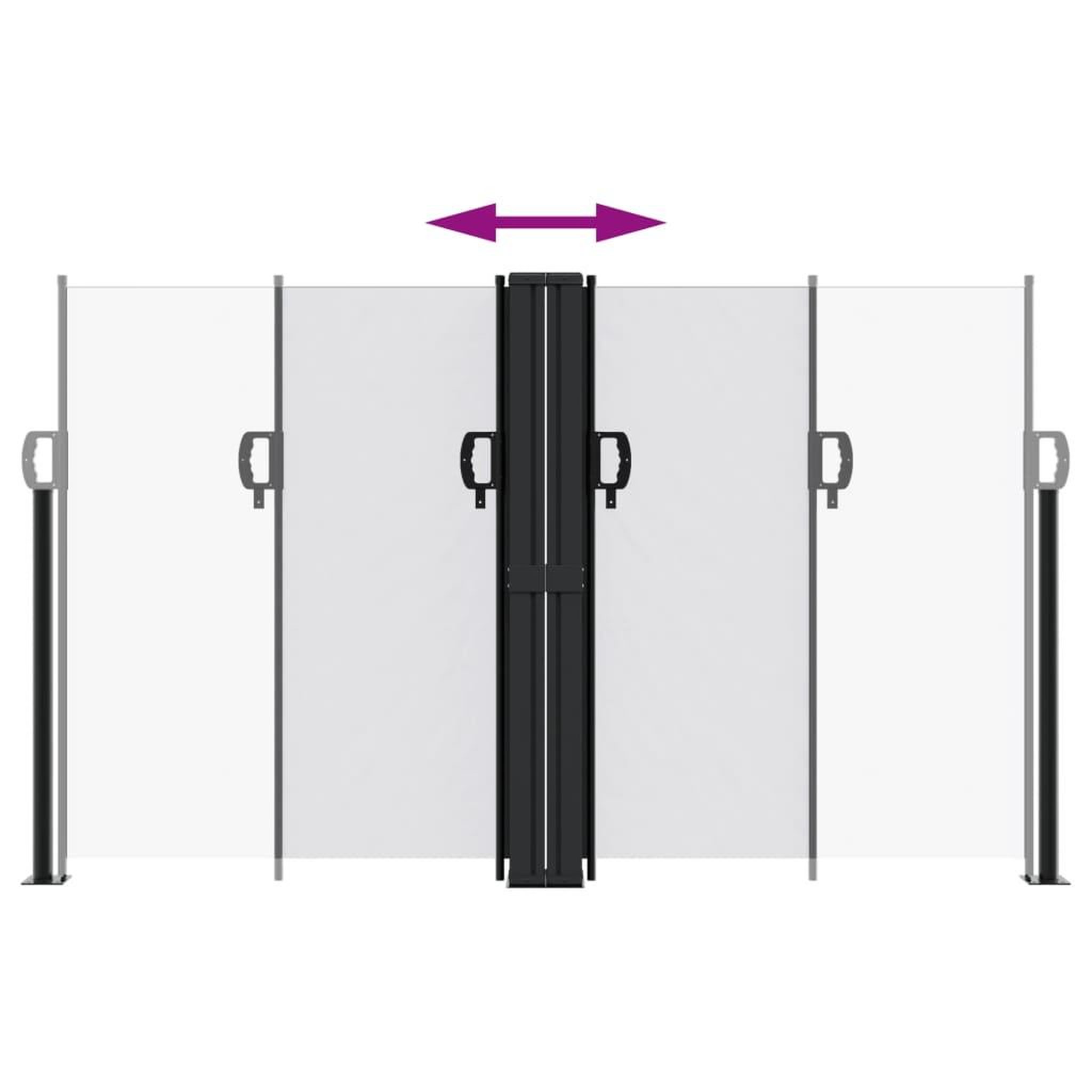 Voir la diapositive 5 : VIDAXL Auvent lateral retractable blanc 140x1000 cm