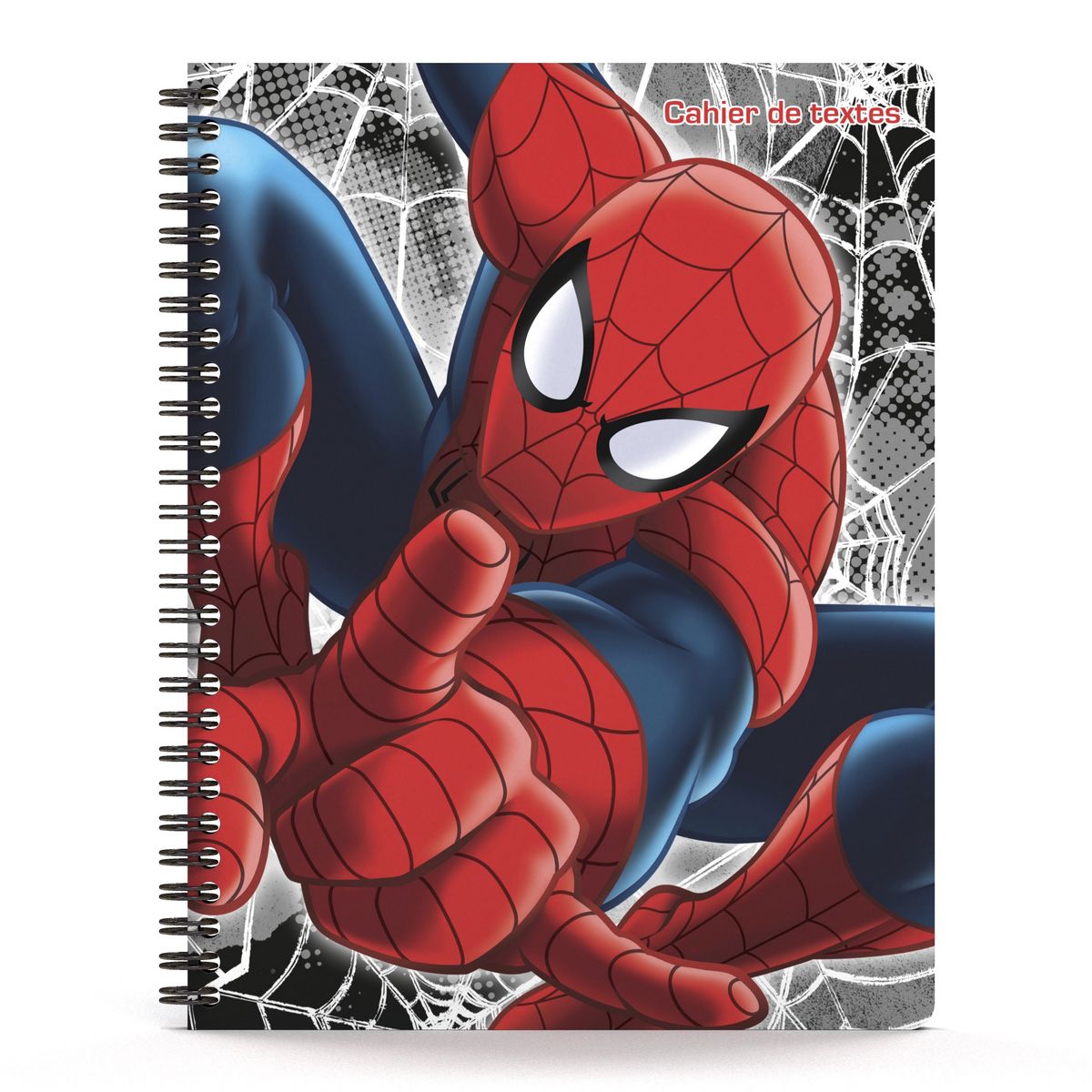 Cahier de texte à spirale 17x22 Spiderman