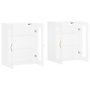 Voir la diapositive 4 : VIDAXL Armoires murales 2 pcs blanc bois d'ingenierie
