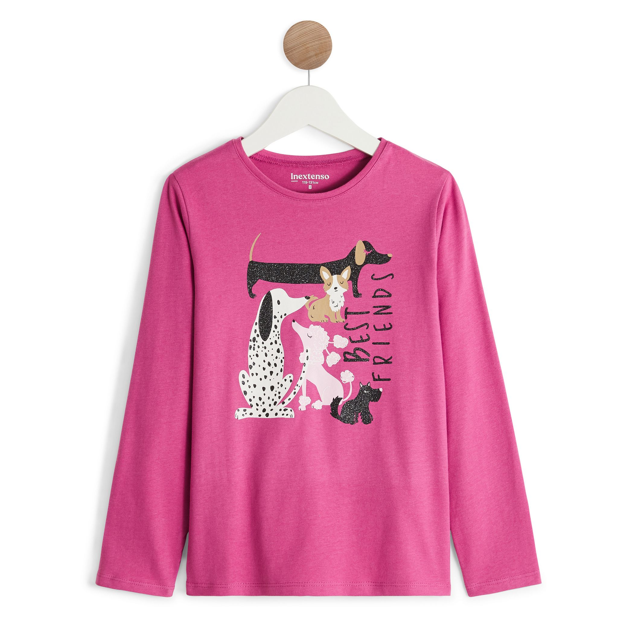 T-shirt Manches Longues Chicco Fille - 100% Coton Doux, Imprimé Mots Colorés