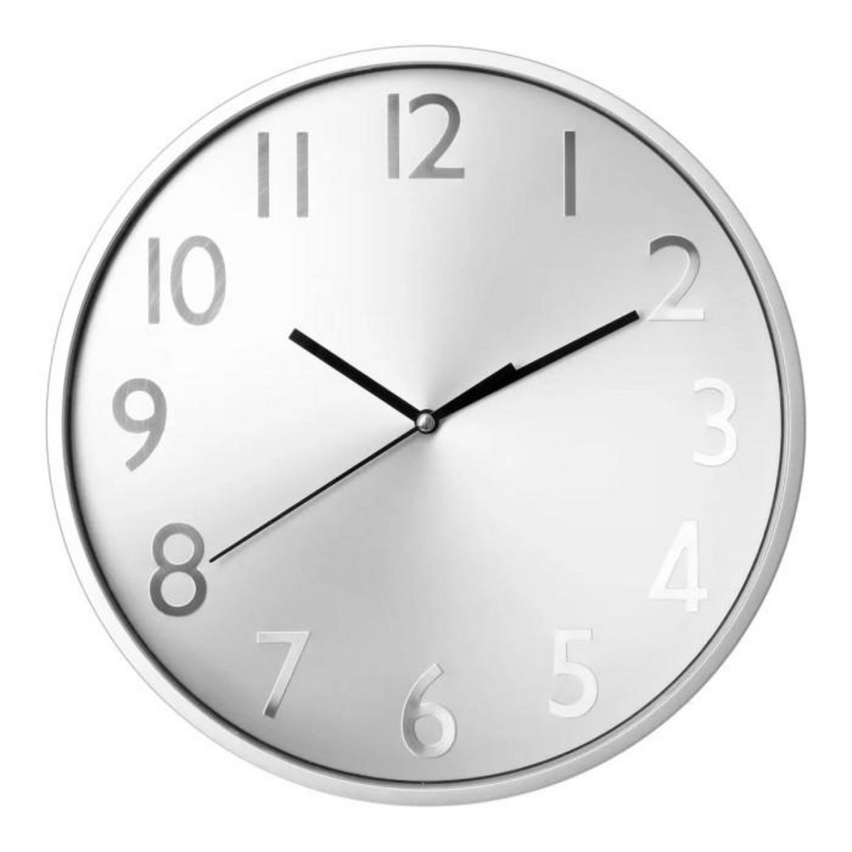 ATMOSPHERA Pendule Murale  Métallik  30cm Argent