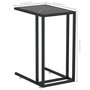 Voir la diapositive 6 : VIDAXL Table d'appoint ordinateur Marbre noir 50x35x65 cm Verre trempe