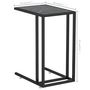 Voir la diapositive 6 : VIDAXL Table d'appoint ordinateur Marbre noir 50x35x65 cm Verre trempe