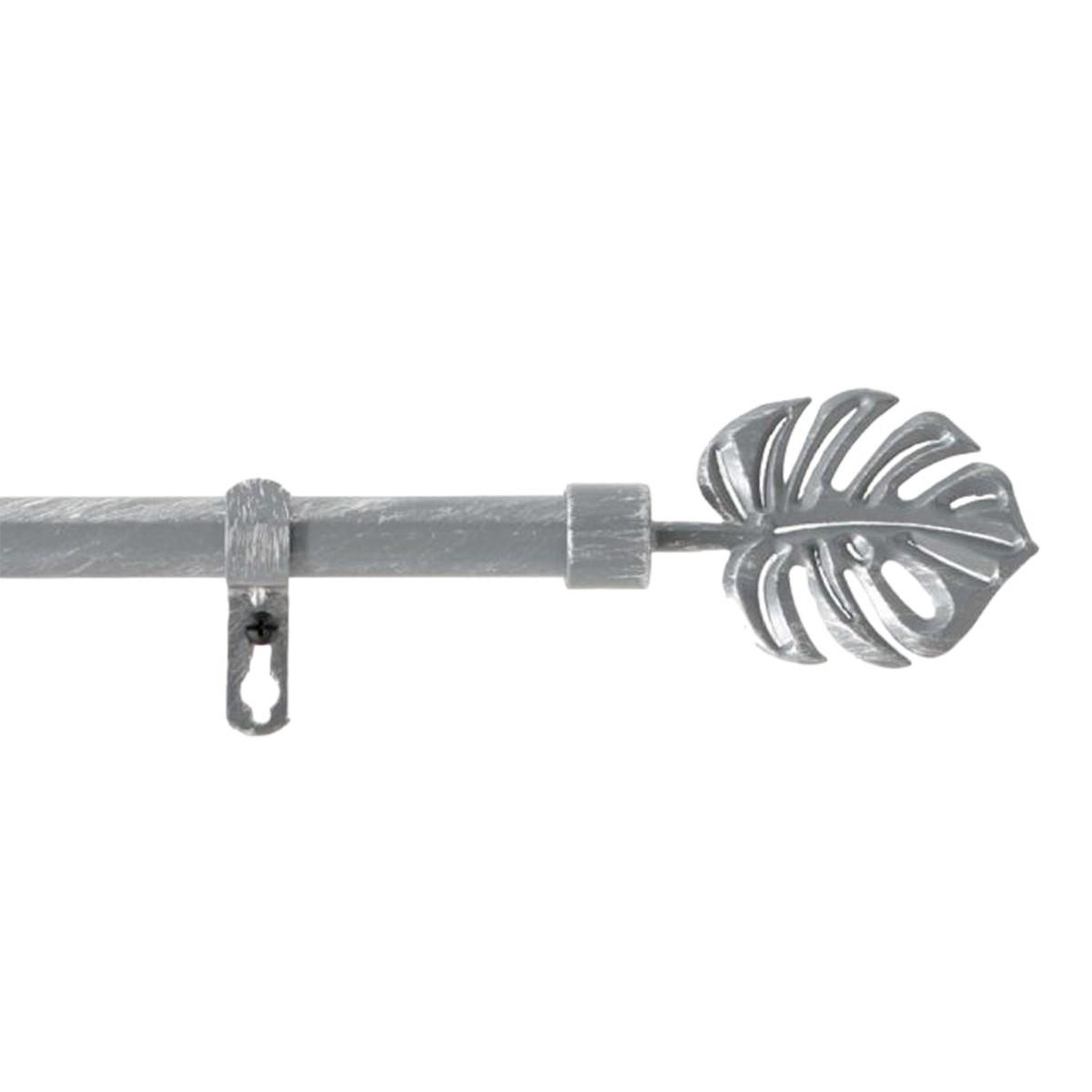 Douceur d'Intérieur Kit tringle déco extensible  tropi  120-210cm gris
