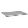 Voir la diapositive 2 : VIDAXL Tissu de remplacement pour auvent Anthracite et blanc 6x3,5 m
