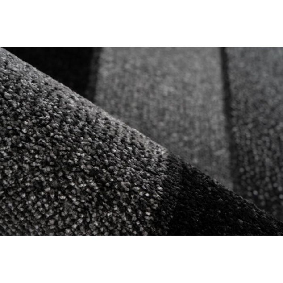 Paris Prix Tapis Tissé à Poils Courts  Broadway III  Noir & Gris