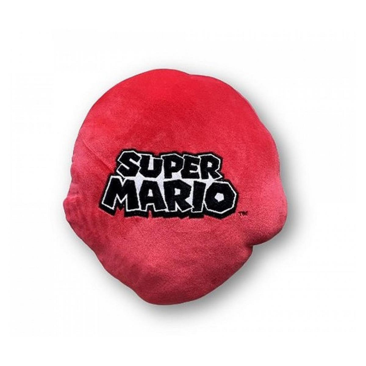 WORLD TRADE & TECHNOLOGIE Coussin en Peluche Tête de Mario - 40 cm de Douceur et Confort