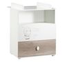 Voir la diapositive 2 : BABY PRICE Commode a langer BALLOON, 2 tiroirs
